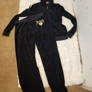 Juicy Couture track suit Jacket hoodie and pants.